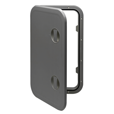 Plastic Hatch, 606x357mm, 180&deg;, Removable, Grey - 484162 g - 484162/G