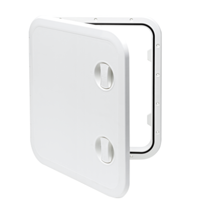 Plastic Hatch, 513x458mm, 2x Handle, 180&deg;, White - 484164 72dpi - 484164