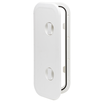 Plastic Hatch, 243x606mm, 2x Handle, 180&deg;, White - 484166 1 5 - 484166