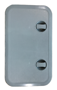 Plastic Hatch, 243x606mm, 2x Handle, 180&deg;, Grey - 484166 g - 484166/G