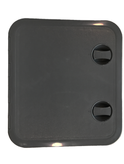 Plastic Hatch, 315x440mm, 2x Handle, 180&deg;, Black - 484167 z - 484167/Z