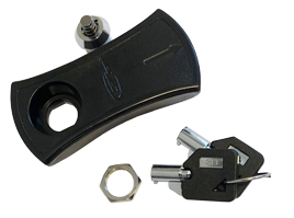 Lock With Key, Spare Key For Plastic Hatch, Black - 484171 - 484171