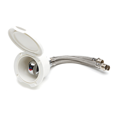 Mixer Tap With Built-In Cabinet, White Plastic - 484251 - 484251