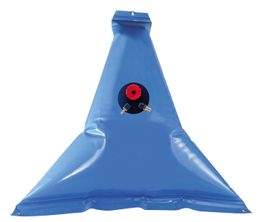Flexible Plastic Drinking Water Tank, 55l, 950x950mm, Triangular Model - 486056 72dpi - 486056
