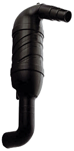 Plastic Gooseneck 150&deg;, Hose Connection &Oslash;40/45/50mm - 486206 72dpi - 486206