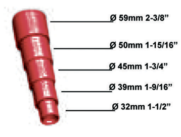 Plastic Universal Hose Connector &Oslash;32 Up To 60mm - 486227 01 72dpi - 486227
