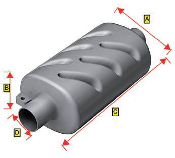 Plastic Muffler, Hose Connection &Oslash;60mm - 486233 72dpi - 486233