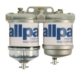 Double Fuel Filter For Diesel, With Water Separator, 50l/H, With 2 Aluminum Bowls - 486401 - 486401