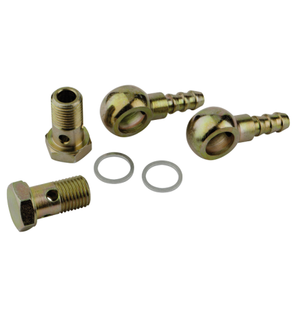 Fittings for fuel filters (diesel) with water separator