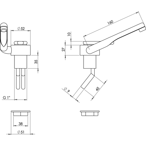 Chromed Plastic Mixer Tap With 12v Switch - 487106 01 72dpi - 487106