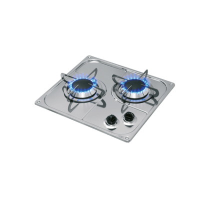 Stainless Steel Stove, Burners: 2x Medium - 487523 72dpi - 487523