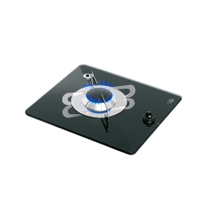 Gas Hob Unit With Thermic Glass-Plate, 325x290x80mm, Burner: 1x Medium - 487569 72dpi - 487569