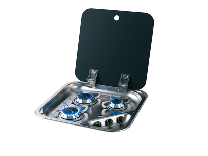 Gas Hub Unit With Cover, Burners: 1x Small/2x Medium - 487577 72dpi - 487577