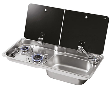 Retangular Gas -Hobit 2- Burners With Retangular Sink - 487686 - 487686