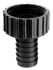 Plastic Rectangular Connection, 1-1/4", With Rectangular Hose Connection &Oslash;25mm - 488027 72dpi - 488027