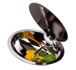Stainless Steel Flush Mounted Sink, Oval With Tempered Glass Cover, Folding Water Tap - 488035 72dpi - 488035