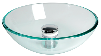 allpa glass sinks, round