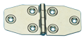 Stainless Steel Hinge, 102x45mm, &Oslash;5mm - 491500 1 1 - 491500