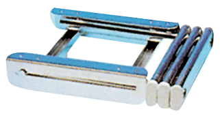 Stainless Steel Telescopic Bathing Ladder For Mounting Under A Transom Platform, 3-Steps - 494020 72dpi - 494020