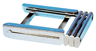 Stainless Steel Telescopic Bathing Ladder For Mounting Under A Transom Platform, 3-Steps - 494020 72dpi - 494020