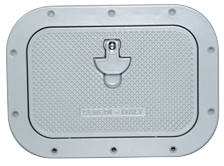 Aluminum Hatch, Outer Size 270x370mm, Cut Out Size 206x306mm, Gray Ral 9006, Powder Coated - 494113 72dpi - 494113