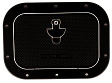 Aluminum Hatch, Outer Size 270x370mm, Cut Out Size 206x306mm, Black, Powder Coated - 494123 - 494123