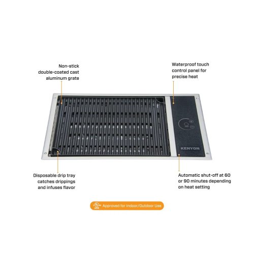 Kenyon No Lid Grill EXT 220V 50-60 HZ lite touch, Landscape - 497010 2 - 497010