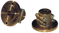 Bronze Half-Coupling With Centering Ring, &Oslash;25mm-Shaft, Centre &Oslash;63,5mm, Pitch &Oslash;82,5mm, 4x &Oslash;10,5mm - 518005 72dpi - 518005