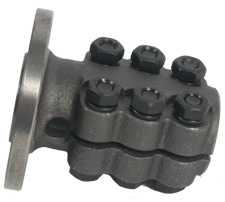 Steel Half-Coupling With Centering Ring, &Oslash;25mm-Shaft, Center &Oslash;63,5mm, Pitch &Oslash;82,5mm - 522225 1 - 522225