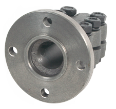 Steel Half-Coupling With Centering Ring, &Oslash;35mm-Shaft, Centre &Oslash;63,5mm, Pitch &Oslash;108mm - 522435 - 522435