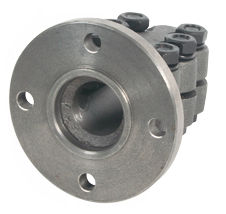 Steel Half-Coupling With Centering Ring, &Oslash;40mm-Shaft, Centre &Oslash;63,5mm, Pitch &Oslash;108mm - 522440 - 522440