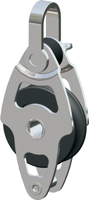 Antal Stainless Steel 316 Mini Block Series 34x6, Ball-Beared, Single Block + Becket - 5400302 72dpi - 5400302