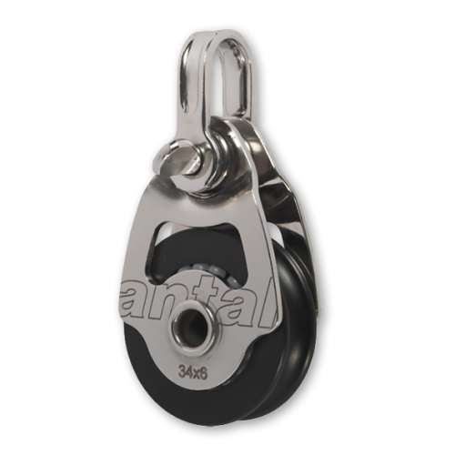 Antal Stainless Steel 316 Mini Block Series 34x6, Ball-Beared, Double Block - 5400303 - 5400303