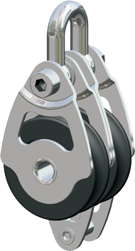 Antal Stainless Steel 316 Mini Block Series 34x6, Ball-Beared, Double Block + Becket - 5400304 72dpi - 5400304