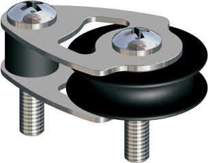 Antal Stainless Steel 316 Mini Block Series 34x6, Ball-Beared, Foot Block - 5400311 72dpi - 5400311