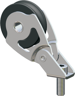 Antal Stainless Steel 316 Mini Block Series 34x6, Ball-Beared, Stand-Up Block - 5400316 72dpi - 5400316