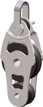 Antal Stainless Steel 316 Mini Block Series 34x6, Ball-Beared, Fiddle Block - 5400330 72dpi - 5400330