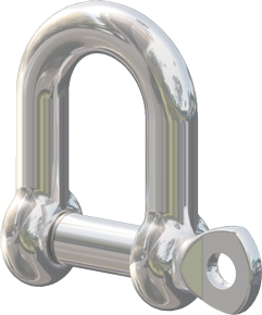 Antal Stainless Steel Shackle (Ø6mm) For 1-Sheave Opf-60 & 70 Blocks - 54006ss 72dpi - 54006SS