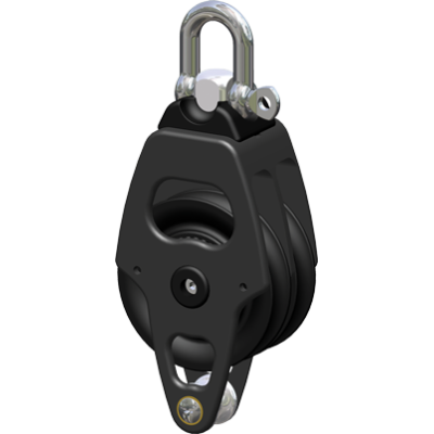 Antal Aluminum Block Series Opf-70, Ball-Beared, Double Sheave Block + Becket - 5400704 72dpi - 5400704