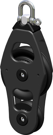 Antal Aluminum Block Series Opf-70, Ball-Beared, Single Fiddle Block - 5400707 72dpi - 5400707