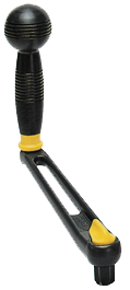 Aluminum Winch Handle, L=250mm, Weight 0,49kg, Lock-In With Ball Grip - 542022 - 542022