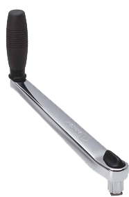 Chromed Winch Handle, L=250mm, Weight 1,4kg, Lock-In, Single Grip - 542031 - 542031