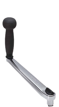 Chromed Winch Handle, L=250mm, Weight 1,46kg, Lock-In With Ball Grip - 542032 1 - 542032