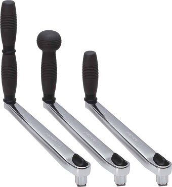 Chromed Winch Handle, L=250mm, Weight 1,46kg, Lock-In With Ball Grip - 542032 72dpi - 542032