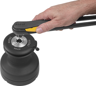 Antal Aluminum Winch Handle 'Speedylock', L=250mm, Weight 0,53kg, Ball Grip - 542122 2 - 542122