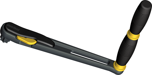 Antal Aluminum Winch Handle 'Speedylock', L=250mm, Weight 0,62kg, Double Grip - 542123 1 - 542123