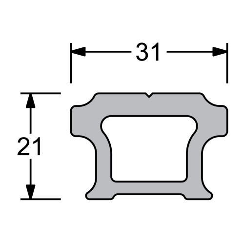 Antal aluminum cam-cleat for endfitting type 110/150/190 - 544410 1 2 - 544410