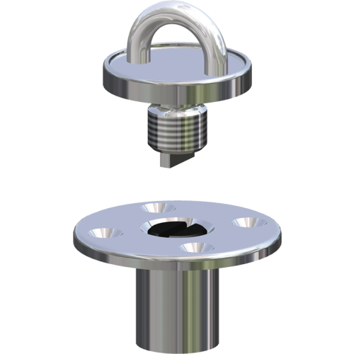Antal Stainless Steel Screwed Deck Eye, For Block Series Opf-60 - 547306 - 547306