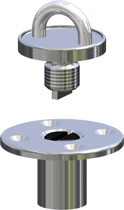Antal Stainless Steel Screwed Deck Eye, For Block Series Opf-70 - 547308 01 72dpi - 547308