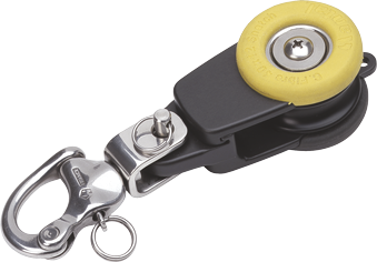 Antal aluminum snatch blocks with rubber protection